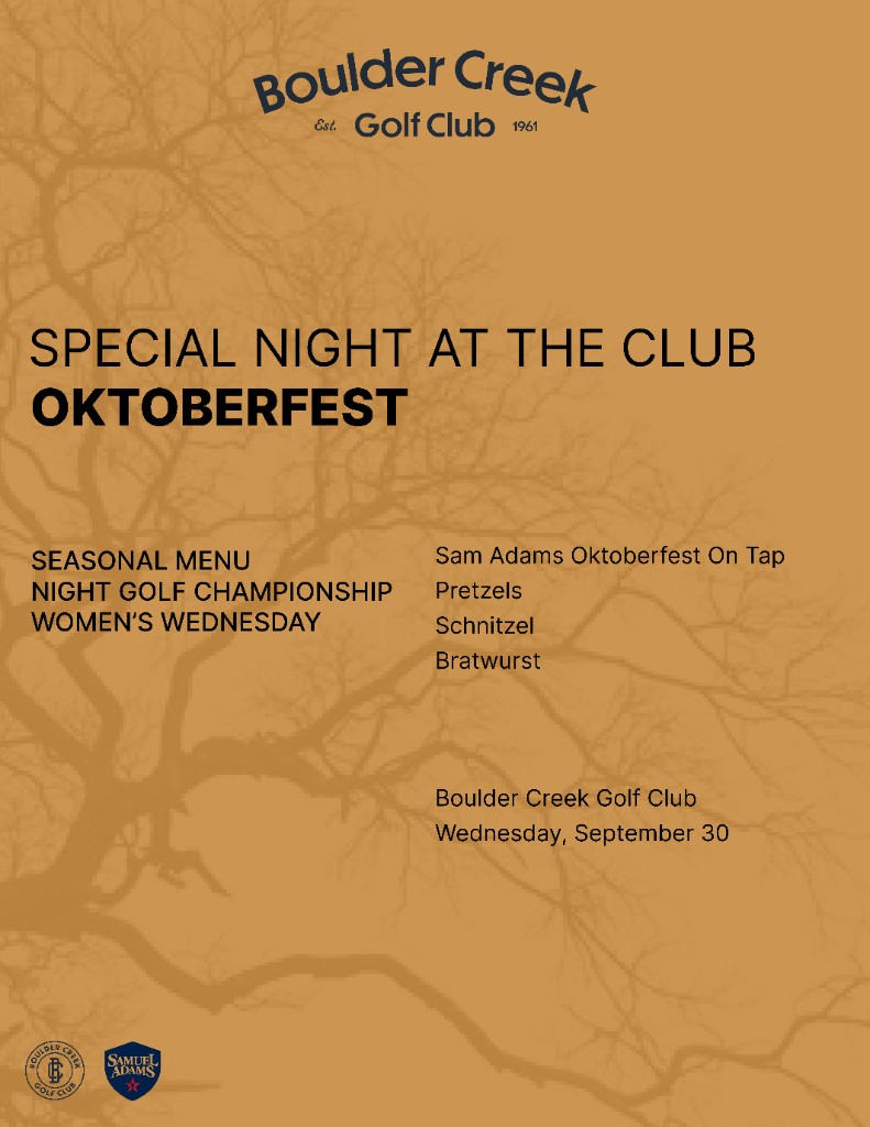 Oktoberfest at Boulder Creek Golf Club